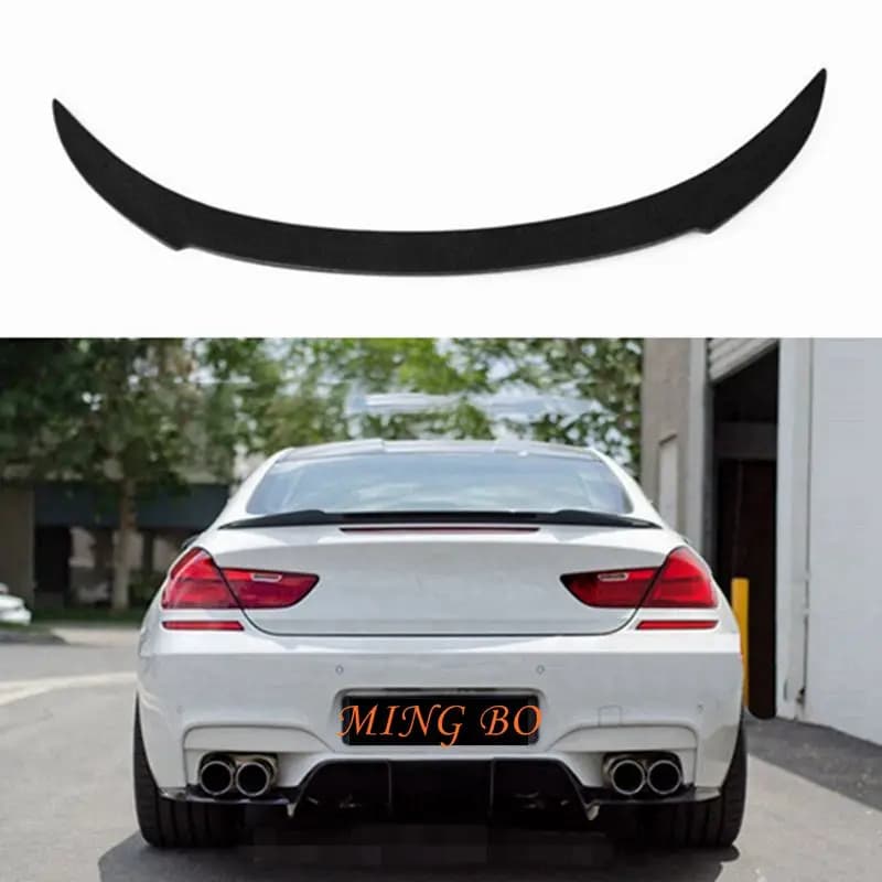 FOR BMW 6 Series F12 F13 2-door car V style carbon fiber Forged carbon rear spoiler auto parts trunk wing 2012-2023
