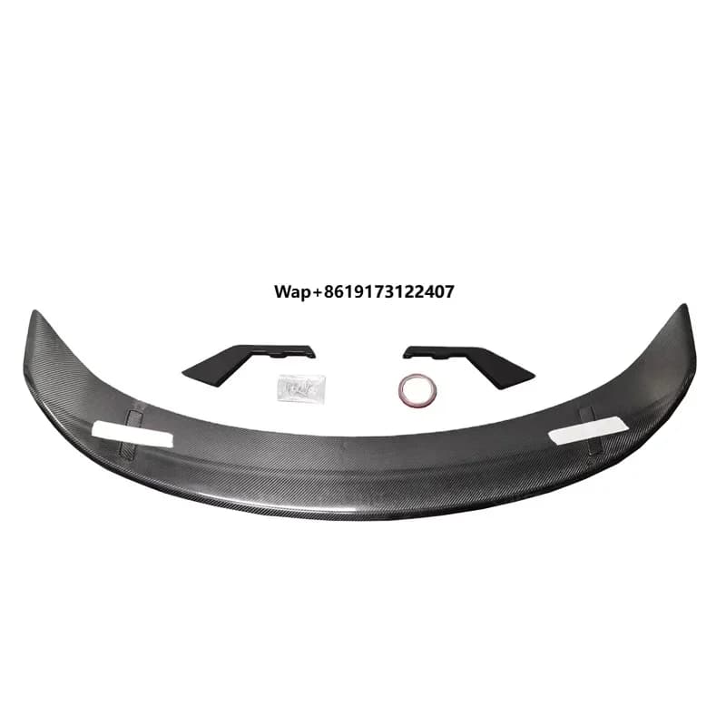Wet Carbon Fiber Racing Spoiler Wing 2019-2023 Car Rear Body Kits with Trunk Lip Spoiler Exterior Accessories