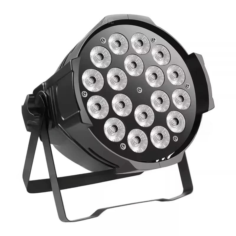 18 10w par lights full-color four-in-one LED dyeing emote control par lights wedding bar performance stag
