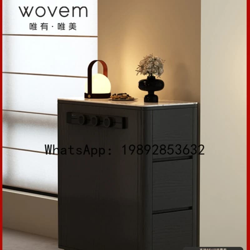 XL Living Room Dining Table Sideboard Small Island Kitchen Wall-Mounted Storage Cabinet Integrated