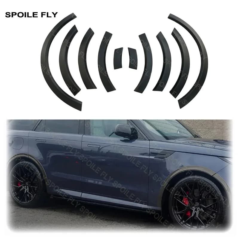 2023 2024 To Up For Land Rover Range Rover Sport L461 Gloss Black Wheel Arch Arches Eyebrow Fender Flares Flares Molding Trim