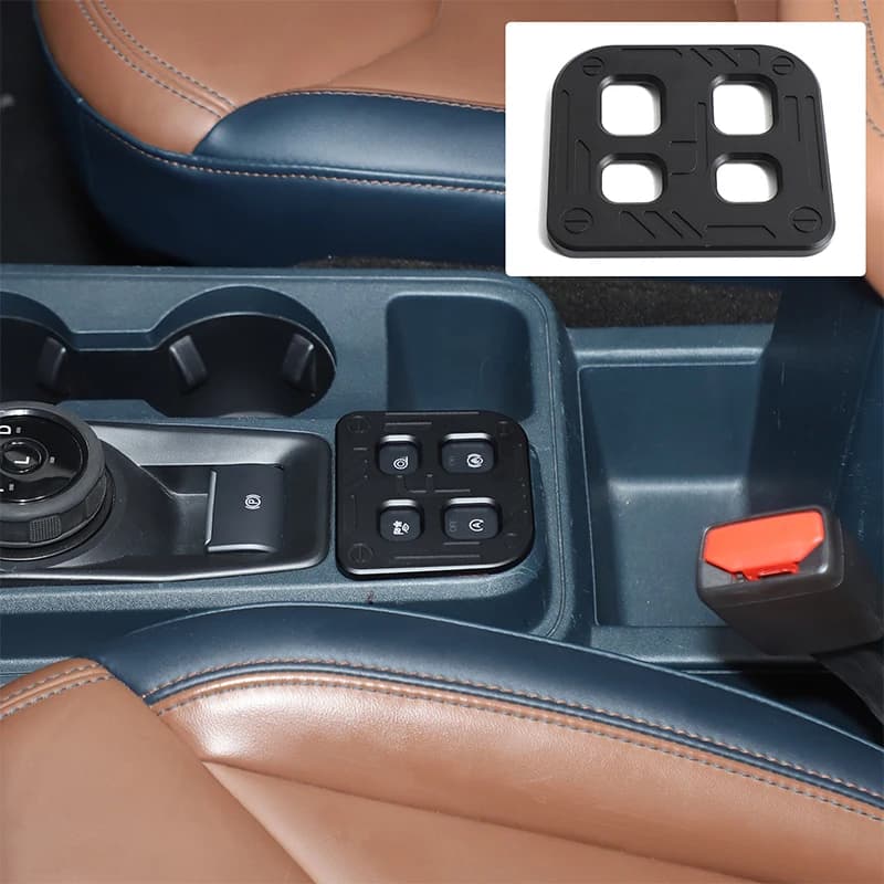 For Ford Maverick 2022+ Interior Accessories Aluminum Alloy Black Car Start Stop Button Anti accidental Touch Decorative Cover