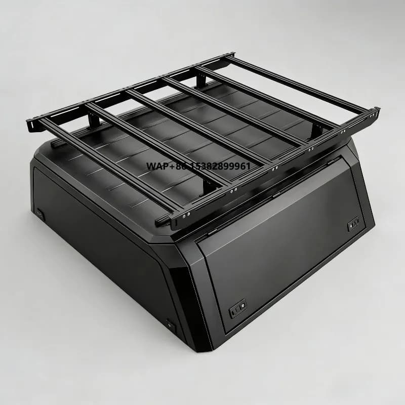 for Vigo Double Cab Aluminum Alloy Tonneau Cover with A-Deck Canopy