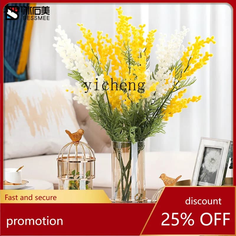 YFY Phalaenopsis Vase Dining Table Flower Arrangement Simulation Dried Flower Nordic Soft Home Decoration