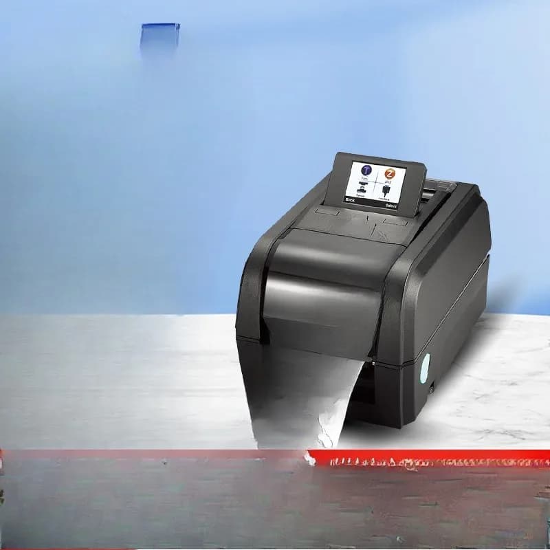Heat transfer self-adhesive label printer hang tag ticket barcode printer