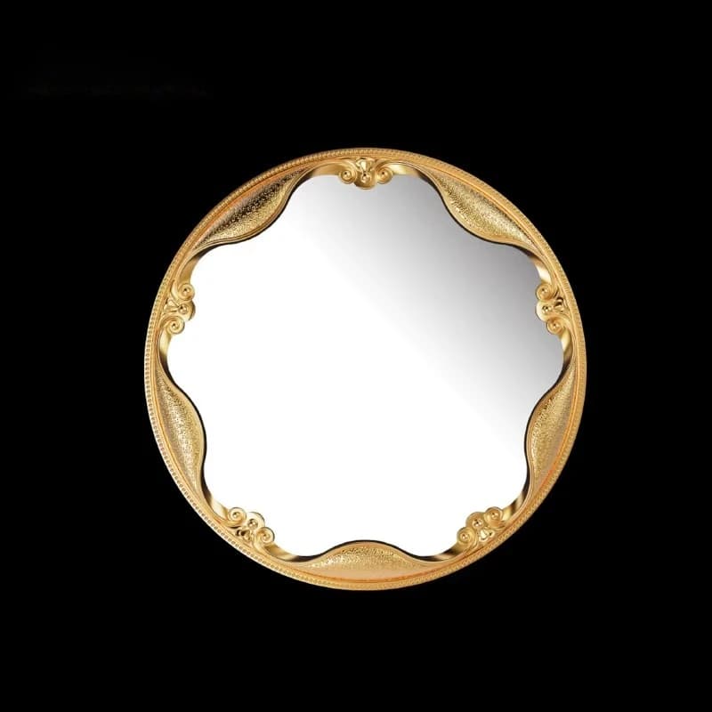 Pure Copper Wall Mirror Luxury Classical Interior Wall Mirror Made of Brass Bronze