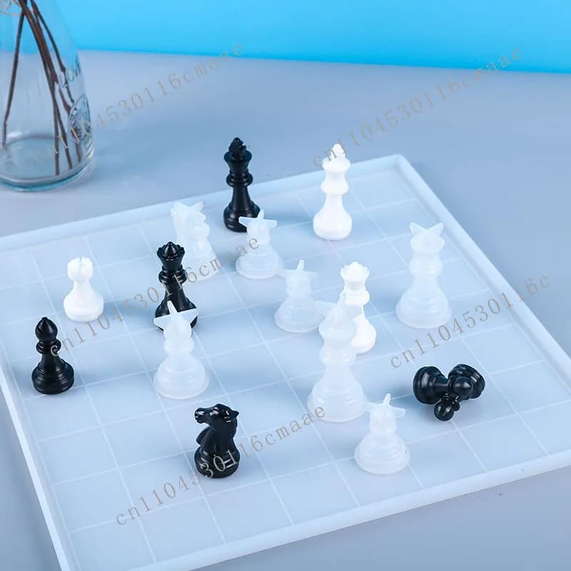 DIY Epoxy Mold Stereo Chess Silicone Mold Mirror Resin
