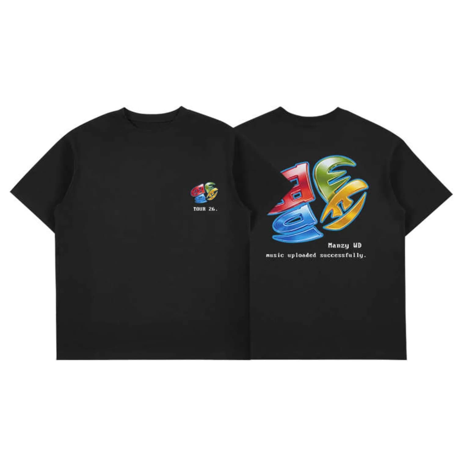Maozyworld Japanese Casual Short Sleeved T-shirt for Men Cotton Tees