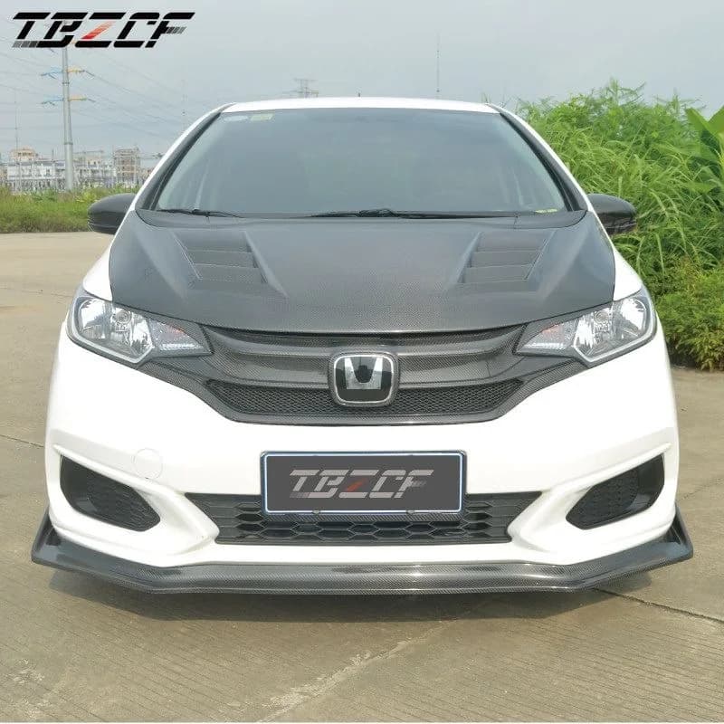 Car styling For Honda Jazz Fit GK5 2014-2018 Carbon Fiber Headlight Eyelid Eyebrow Decorative Cover Trim Auto Accessories