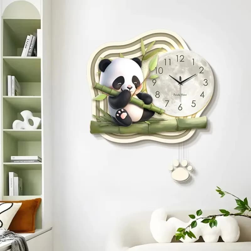 Elegant Living Room Wall Clock New Design Silent Large Animal Wall Clock Art Stylish Kawaii Hands Orologio Da Parete Home Decor