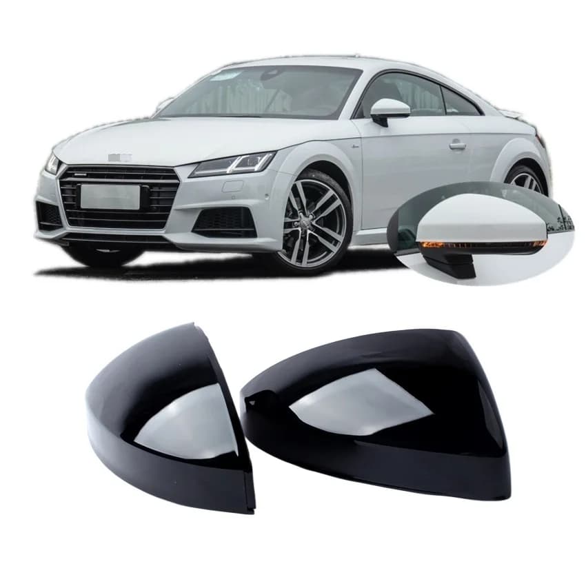 Gloss Black Side Rearview Wing Side Mirror Cover Replacement for Audi TT MK3 8S Fv9 Fvr Fv3 Fvp 2014 - on Tuning Accessories