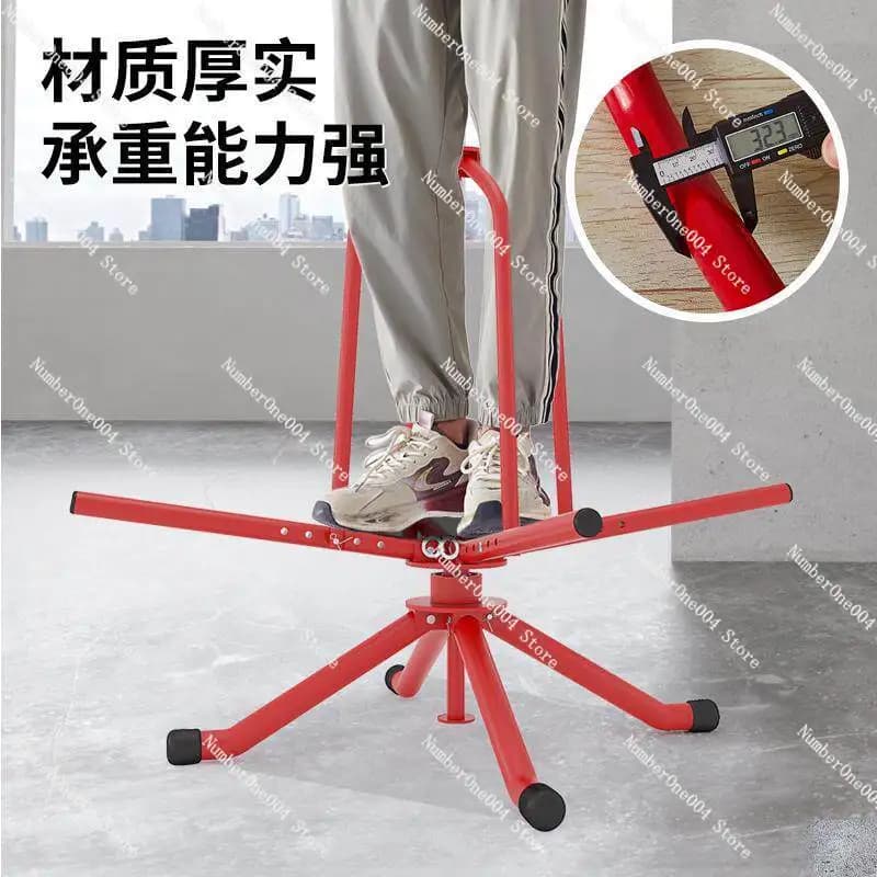 Underfloor Heating Pipe Dispenser Roller Stand with Damper Bearing Heavy Duty for Pipe Laying