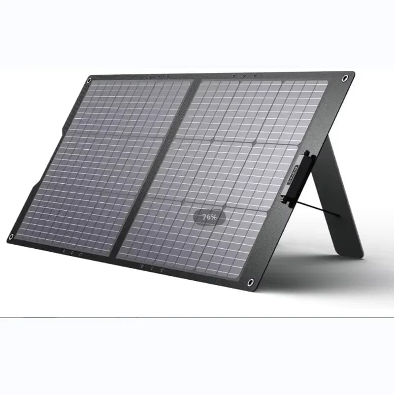 100W Portable Foldable Solar Panel with Adjustable Stand for Power Stations Emergency Charging