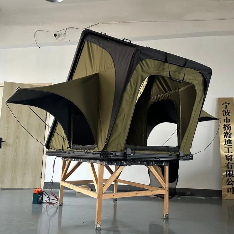 Outdoor camping source factory triangular extended car roof tent outdoor useSUVHard outdoor universal rainproof cover