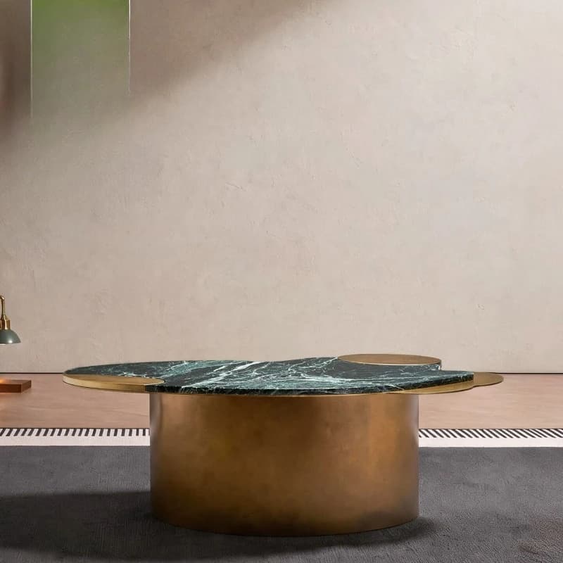 Modern coffee table light luxury natural marble living room special-shaped new coffee table