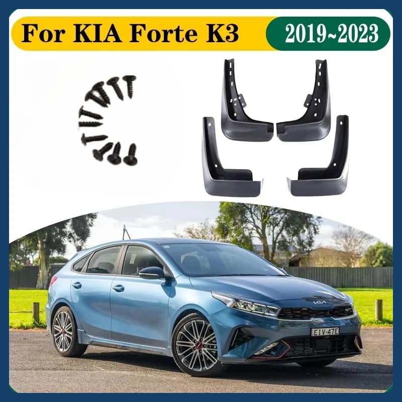 Car Mud Flaps For KIA Forte K3 GT 2022 Cerato BD 2019~2021 Car Anti Splash Mudguards Splash Guard Front Rear Fenders Accessories
