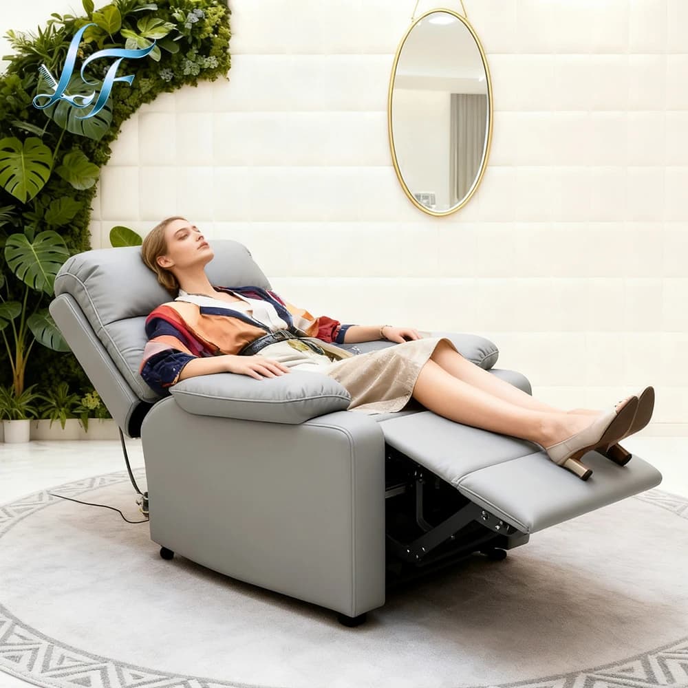 Multifunctional Electric Recliner Single Sofa Modern Leather Lounge Chair For Living Room Pedicure Salon