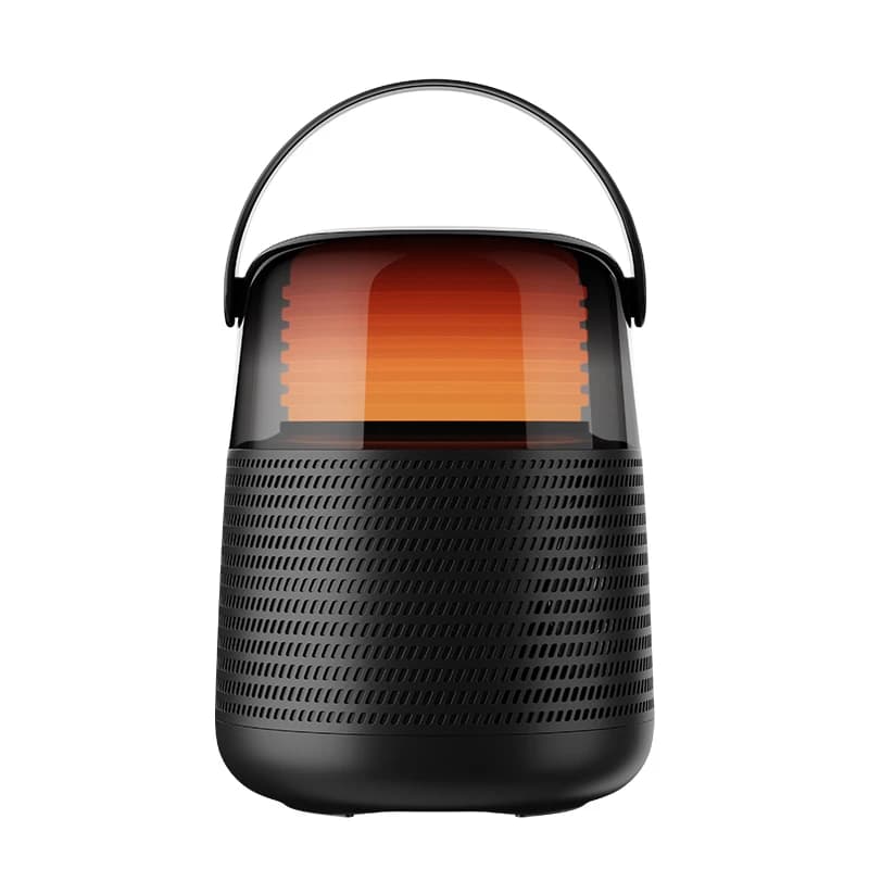 Mini Portable Wireless Speaker Outdoor Subwoofer with LED Flash Color Metal Woofer