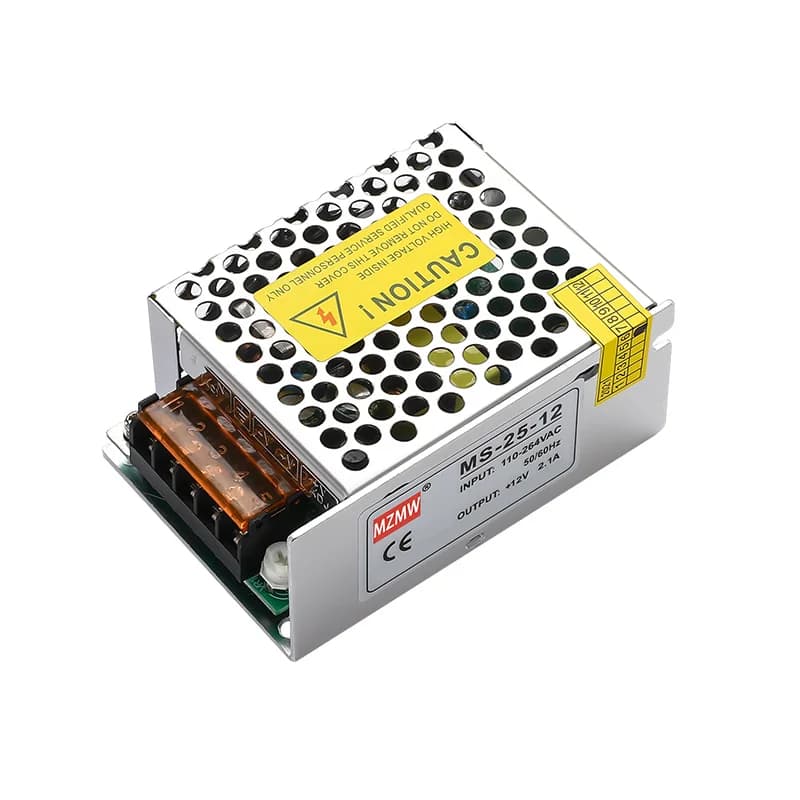MZMW MS-25W OEM Led Driver Bulb Lamp Strip CCTV Industrial Psu SMPS 5V 12v 15V 24V Single Phase Ac to Dc Switching Power Supply