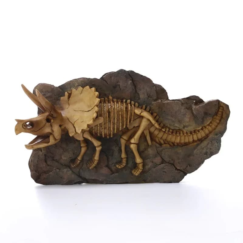 Resin Triceratops Wall Hanging Ornament Retro Dinosaur Fossil Crafts Personalized Halloween Decoration Gifts