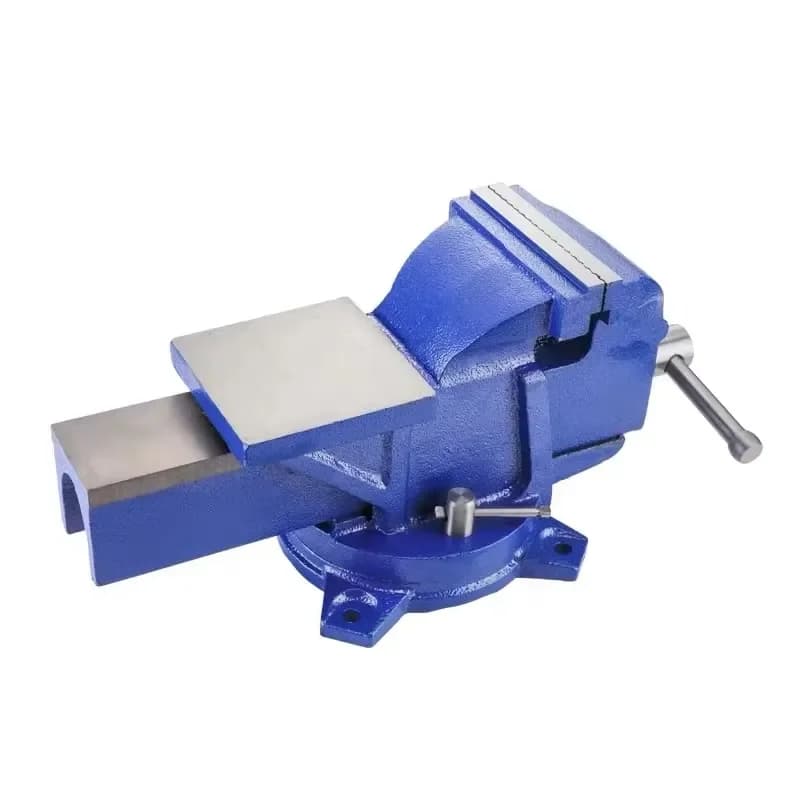 Heavy Duty Cast Steel Bench Vise 3 to 8 Inch Jaw Opening High Precision Industrial Grade Wide Adjustment Range for Workshop