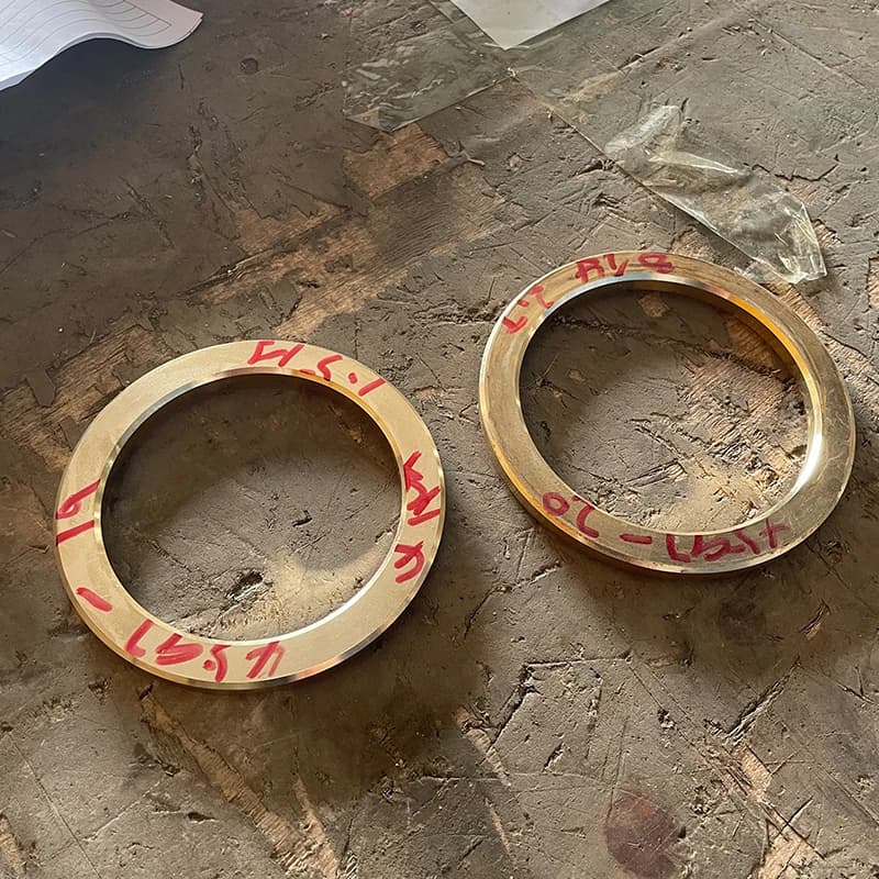 Bronze and Brass Flat Gaskets Large Copper Round Gaskets Industrial Thin Precision Casting Services