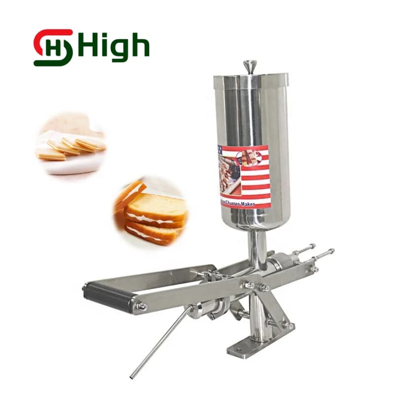 Commercial 5L Capacity Churros Filling Machine in Snack Machines Churros Filler Machine Manual Operation Stainless Steel Filler