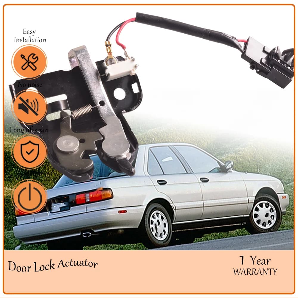 Integrated Trunk Lock Latch Actuator,Aligns with Nissan Sentra 1991-1992 alongside Maxima 1994-1998,oem 84630-50Y00,8463050Y00
