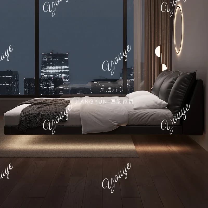 N49 Hospital Sleeping Massage Bed Bedroom Queen Double Children Modern Bed Safe Leather Letto Matrimoniale Lounge Suite Furnitur