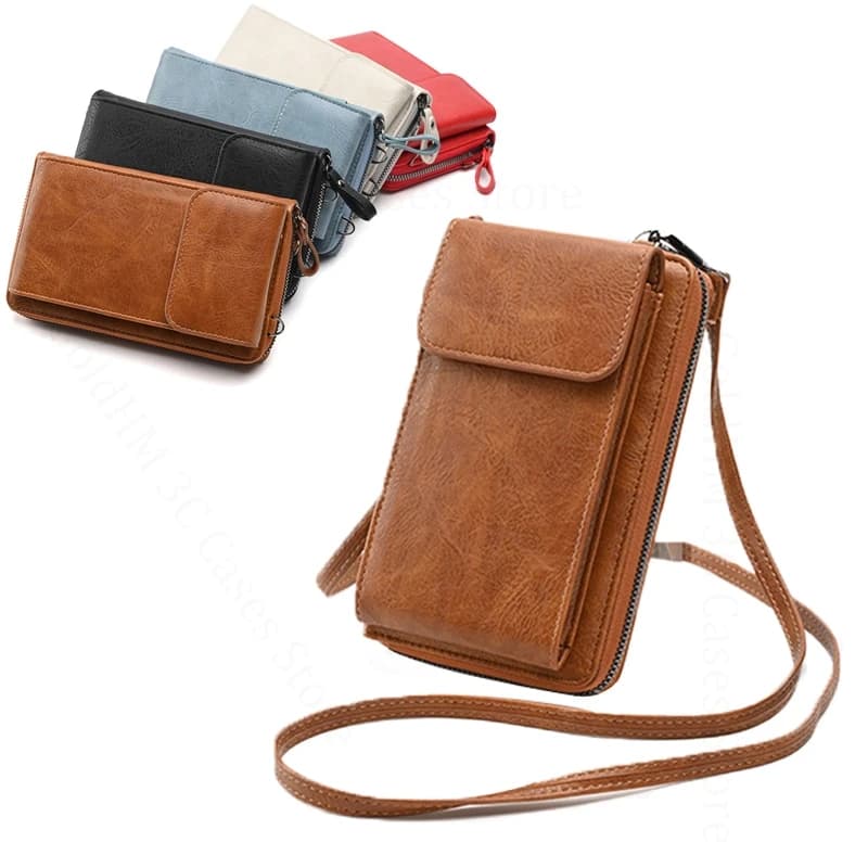 Large Capacity Phone Pouch Leather Cover For Oppo Realme 16 Pro Plus 5G Crossbody Lanyard Wallet Case Realme15 14 13 12 Pro Plus