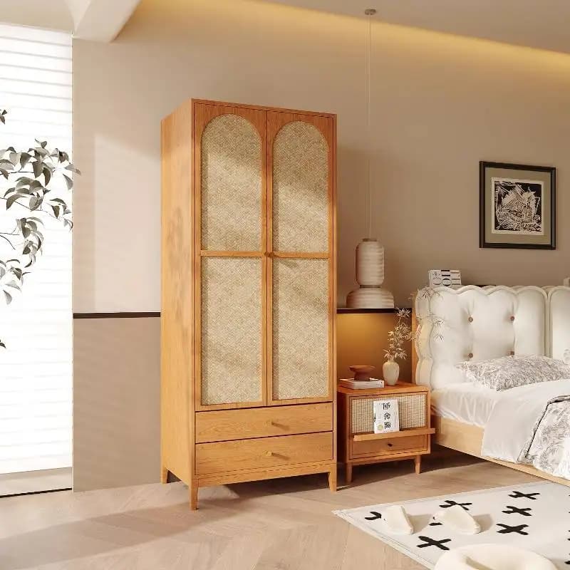 Wood Toppers Designs Wardrobe Bedroom Luxury Trim Small Adult House Wardrobe Storage Wooden Modern Muebles Para Hogar Furniture