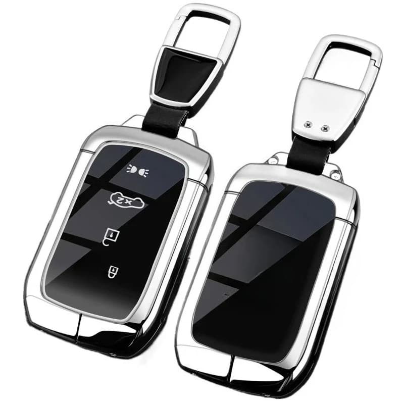 Premium Zinc Alloy Key Cover Case for Maserati Grecale/Grecale Folgore/GT/Modena - Protective Key Fob Shell Keybag Keychain