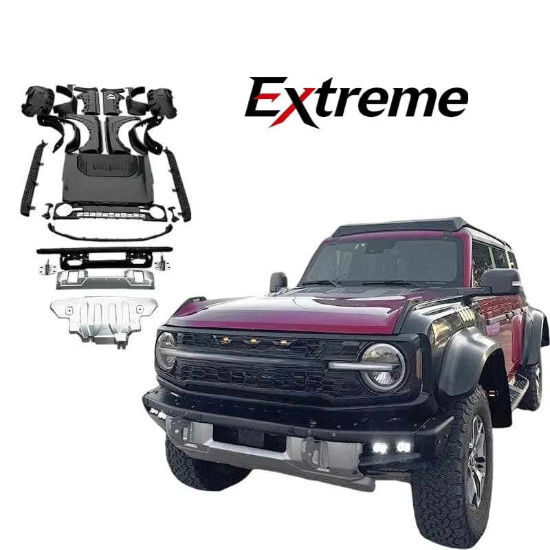 F-ord Bronco Mini Raptor Wide Body Kit Enhanced Off Road Vehicle Stance and Style Upgrade