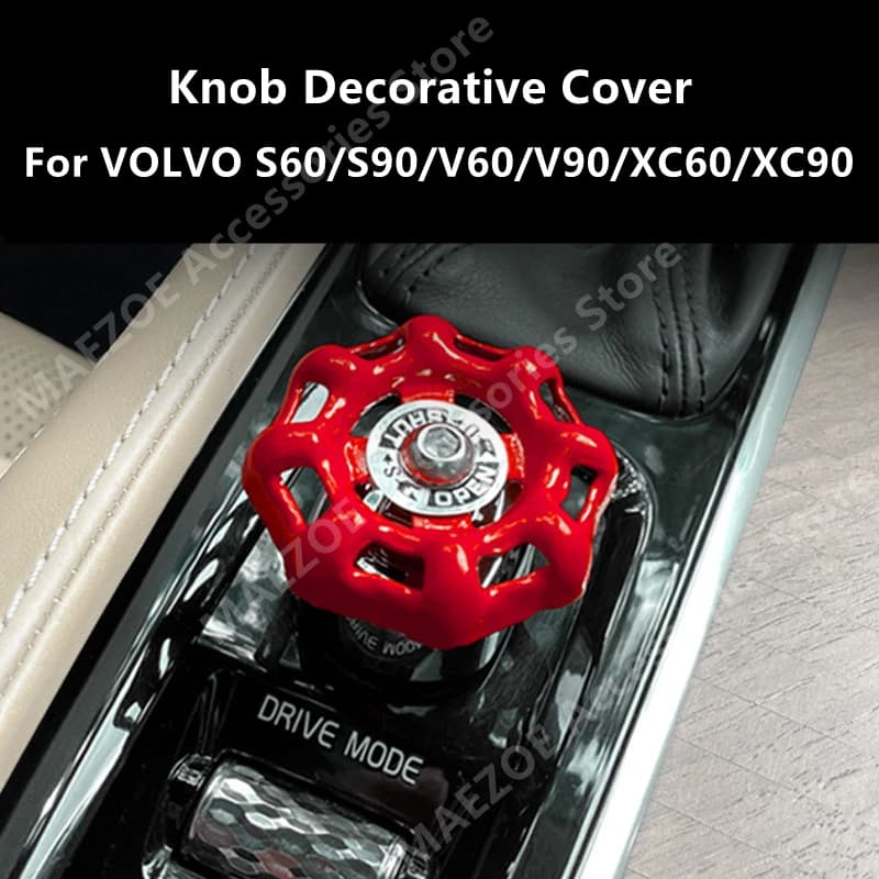 For VOLVO S60/S90/V60/V90/XC60/XC90 Knob Decorative Cover,Car Interior Decoration Protection Modification Accessories Refit