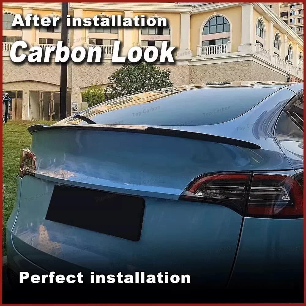 ModelY Spoiler For Tesla Model 3/Y 2024 Accessory Model3 Highland High-Performance Rear Wings Trunk Spoilers Auto Exterior Parts