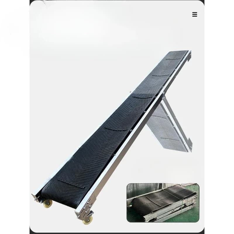 Stair type small conveyor household corn bulk material folding  belt conveyor lifting  belt