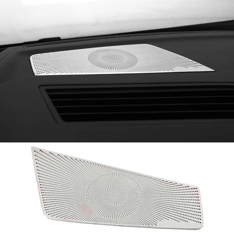 Stainless Steel Car-Styling Stickers Dashboard Speaker Horn Frame Decoration Covers For VW Volkswagen Touareg CR7 2017- 2024