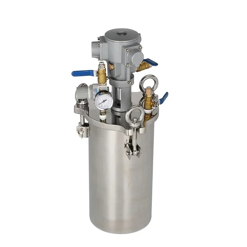 L Stainls Steel Prsure Vsel Fermenter With Mixer Agitator Stirrers Farm Industri