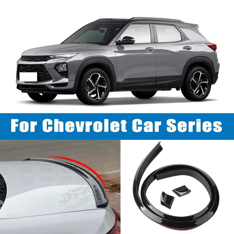 1.5M Car-Styling 5D Carbon Fiber Spoilers Styling DIY Refit Spoiler For Chevrolet Malibu Cruze Camaro Equinox Blazer Tahoe