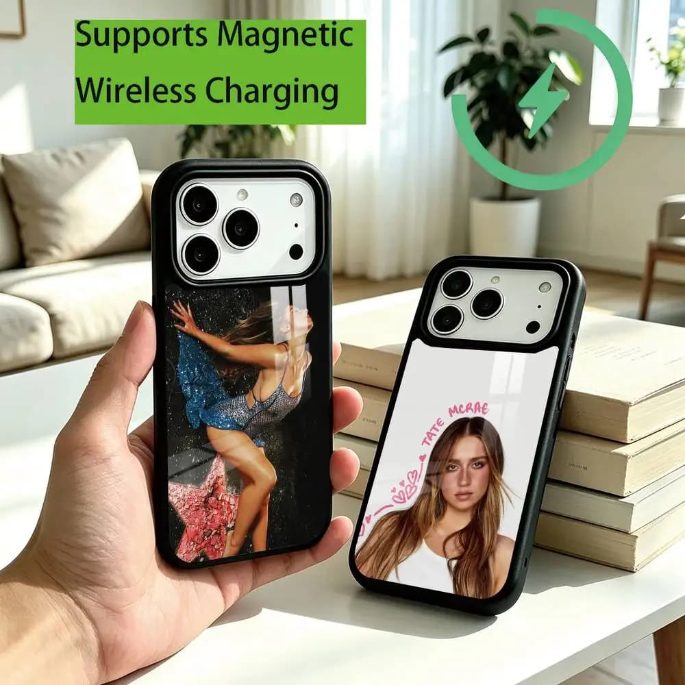 S-Singer Tate McRae Phone Case For iPhone18,17,16,15,14,13,12,11 Plus,Pro Compatible with magnetic wireless charging Gift