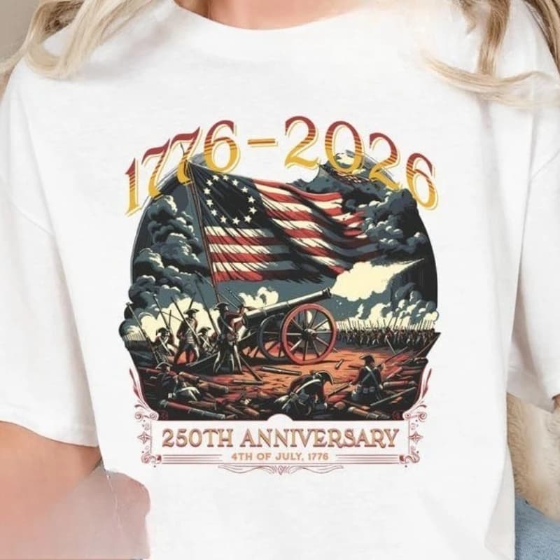 Anniversary Independence Day T-shirt Patriotic 4th of July Tee High Quality Cotton Regular Short Sleeve Graphic Top Unisex Adult