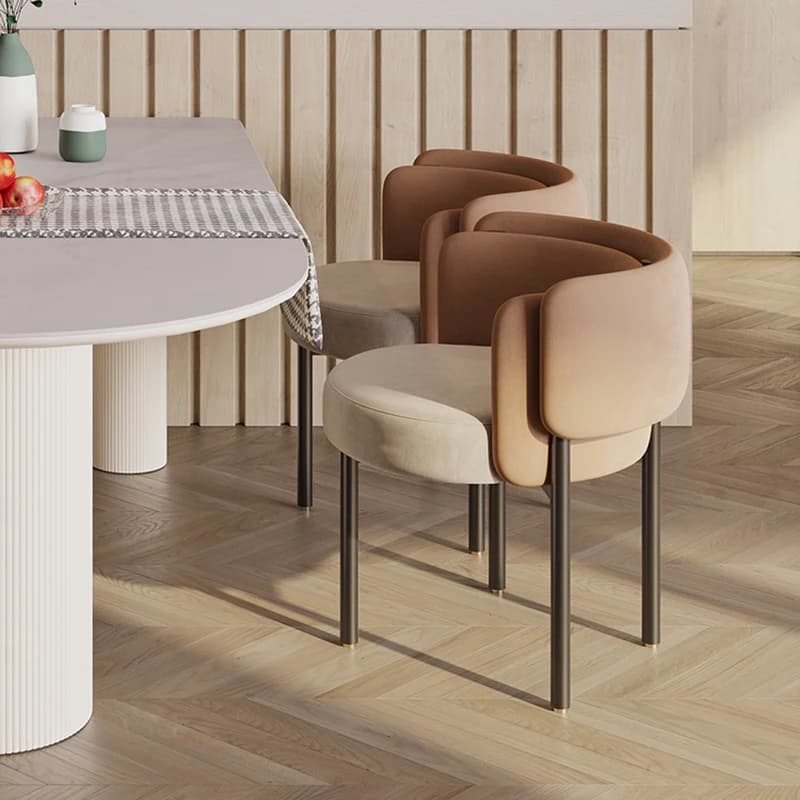 Velvet Modern Dining Chairs Wedding Designer Hotel Minimalist Dining Chairs Unique Waiting Sillas Para Comedor Home Furniture