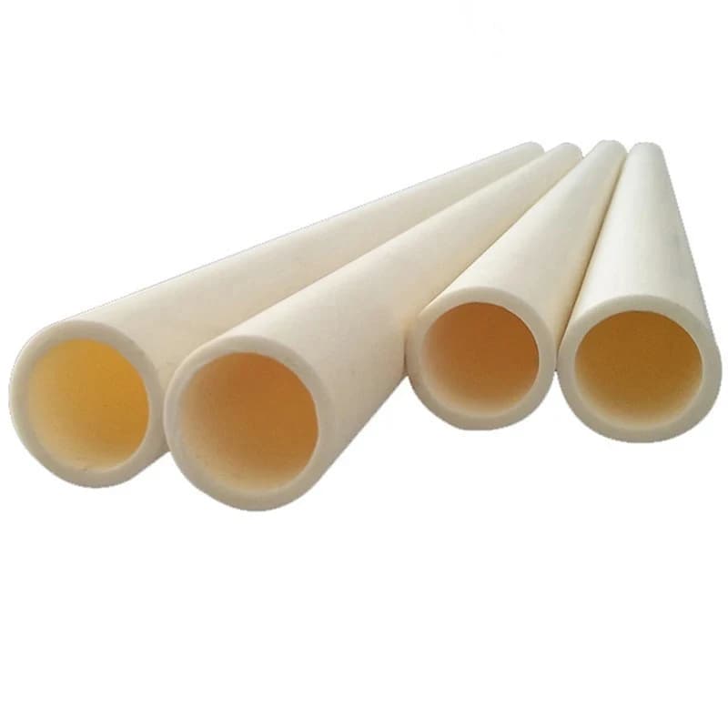 High Temp Resistant Alumina Ceramic Tube Insulated Hollow Thermocouple Anti Corrosion Protective Sleeve