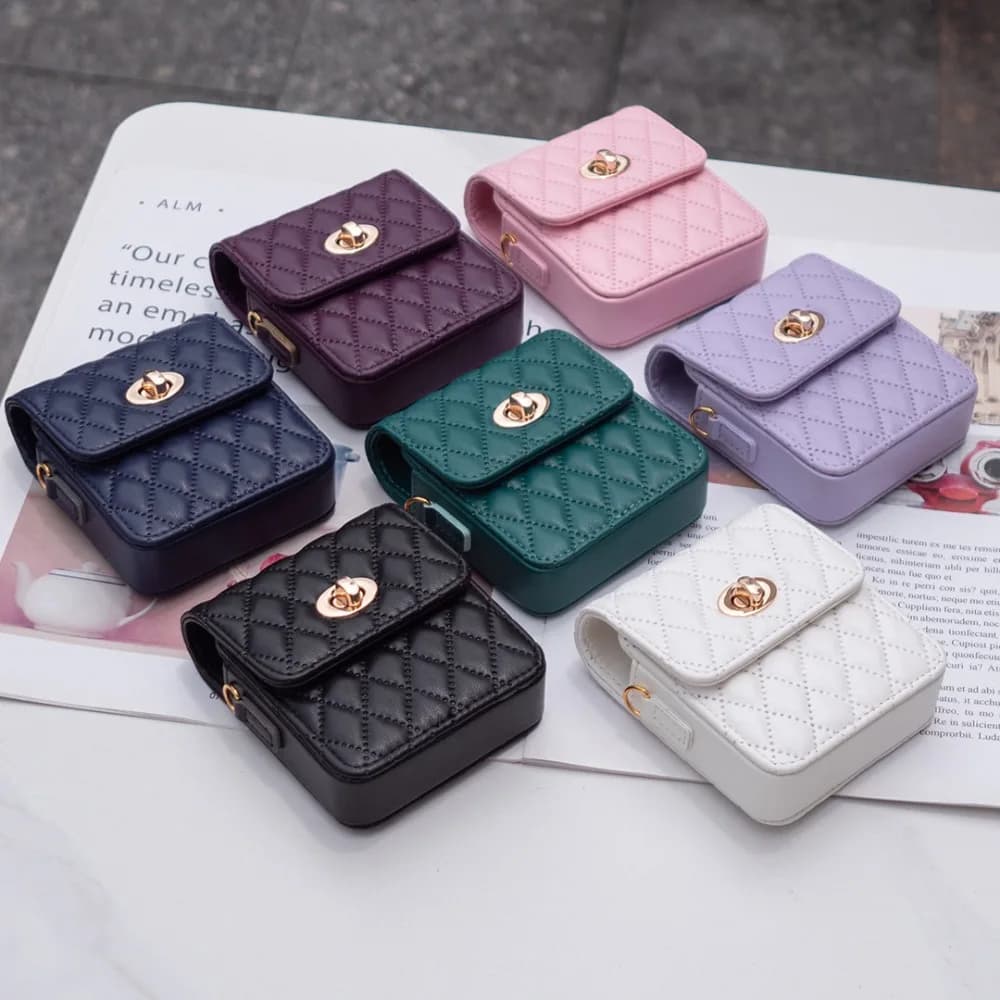 Buckle Flip Phone Bag For Samsung Galaxy Z Flip6/Z Flip5/Z Flip4/Z Flip3 With Removable Shoulder Strap