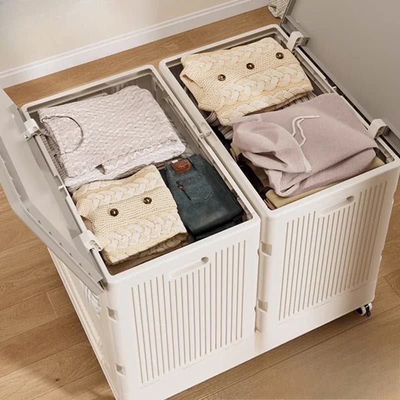 clothes storage box, large-capacity organizing box, bedside table, clothes quilt, storage box.
