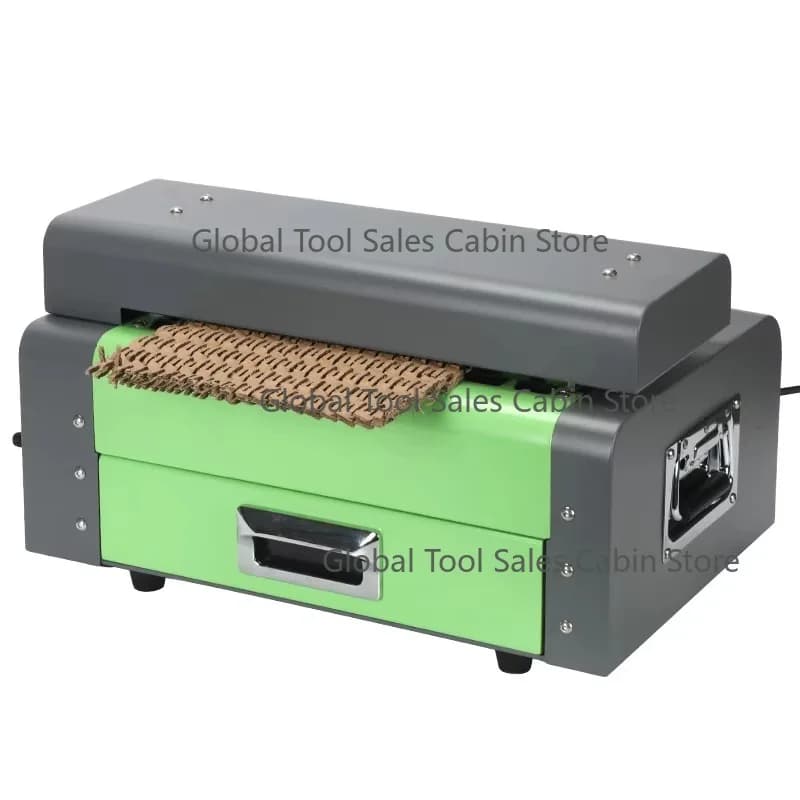 Eco Friendly Reusable Corrugated Cardboard Kraft Paper Expanding Pad Shredder Carton Box Cutting Machine Gear 200W