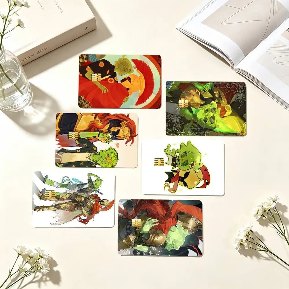 D-D3rlord3 x Avery  Credit Card HD Stickers Small Chip Waterproof Sticker Game Card Decal Gift