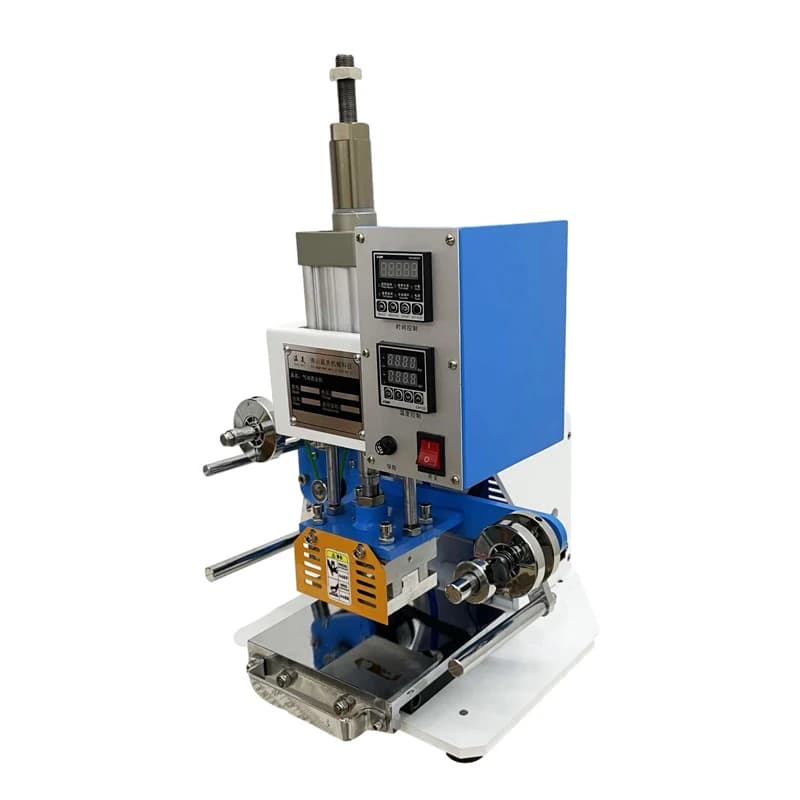 OEM Electric Small Pvc Card Pneumatic Stamping Machine Leather LOGO 80*90