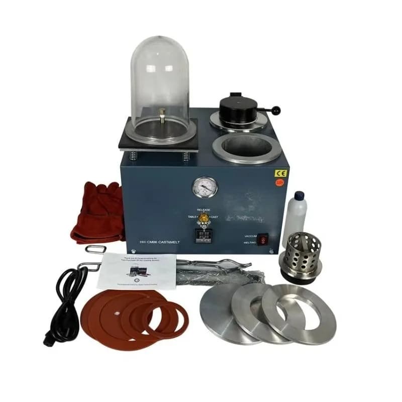 2L Jewelry Vacuum Casting Machine Goldsmith Tools for Precise Metal Investment Casting Wax Injector for Gold Silver Jewelry