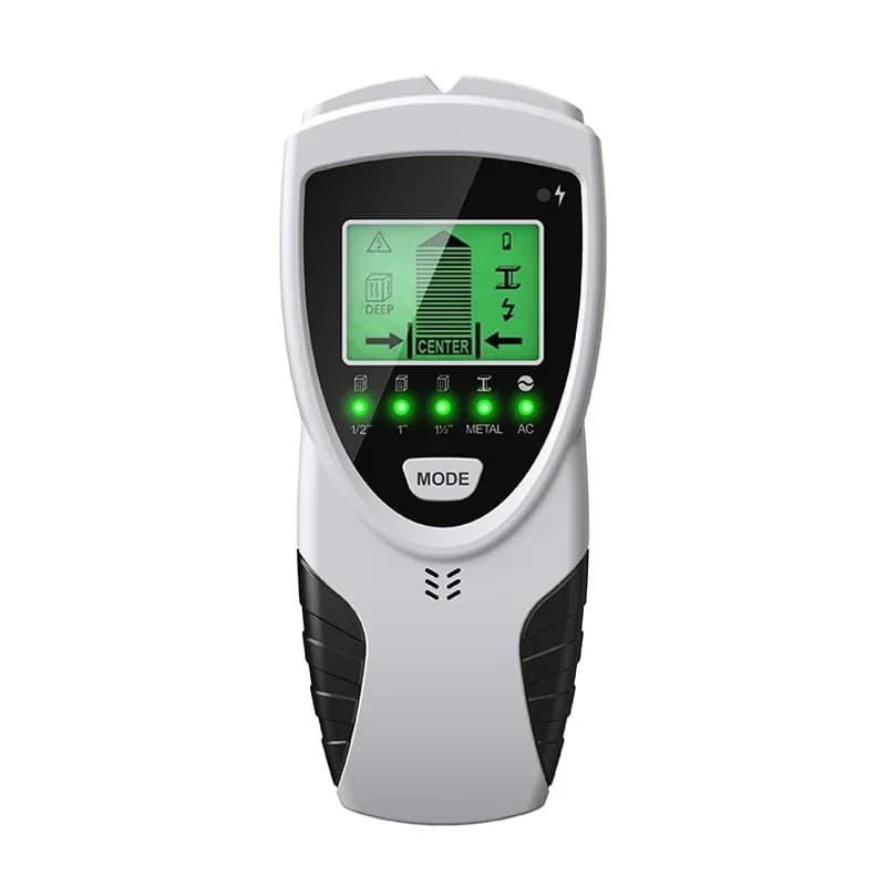 SH301 5 in 1 Metal Detector Wall Detector Instrument HD LCD Digital Display Backlit Metal Wood Studs AC Cable Measurement Tools
